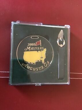 2008 Masters Tournament Golf Bag Tags, New in case.  Rare find